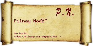 Pilnay Noé névjegykártya